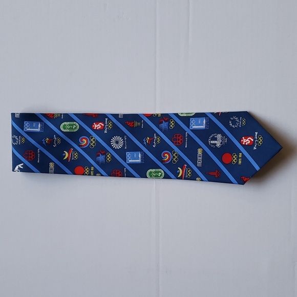Summer Olympic Games 100% Silk Tie By Pierre Pacha - Picture 1 of 4